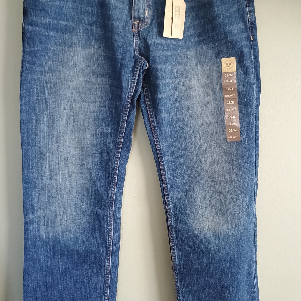True Craft Men's Relaxed Jeans - Blue